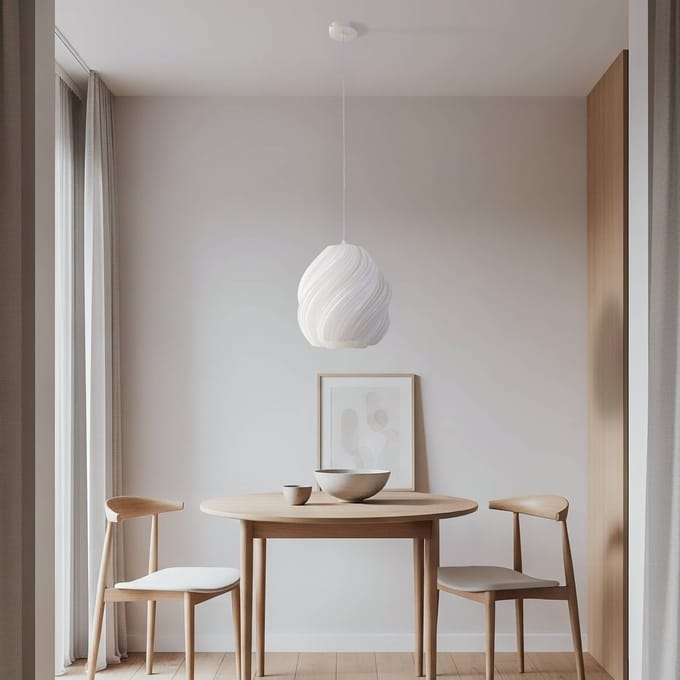 Lindby - hanglamp - 1licht - polyethyleentereftalaat - H: 30 cm - E27 - wit