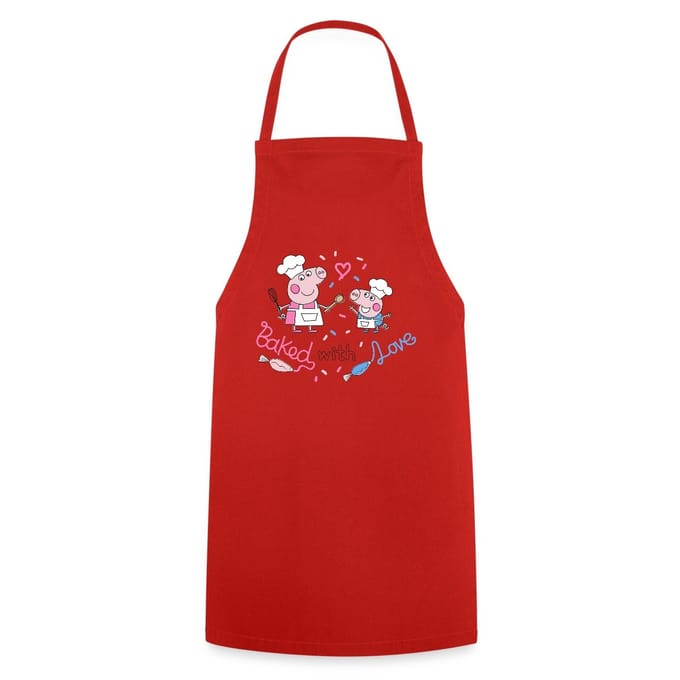 Peppa Pig Design Baked With Love Keukenschort