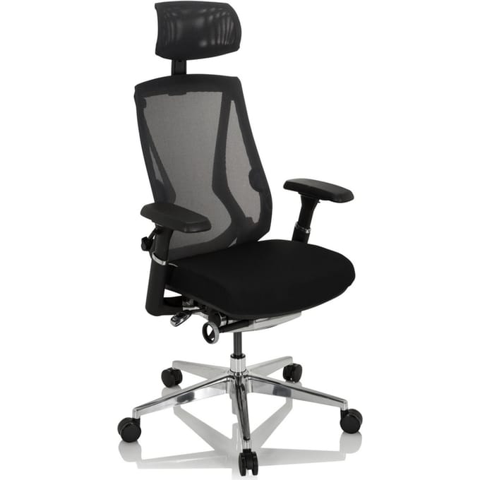 Bureaustoel INSPERO Netstof / Stof zwart hjh OFFICE
