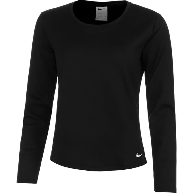 Nike Therma-Fit One Hardloopshirt Dames-Zwart