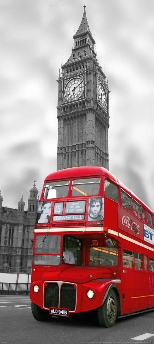 Fotobehang, Deurposter, Londen, Cities, 90 x 200 cm. Art. 97517