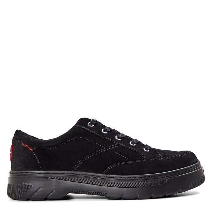 Hugo Heren Suede Derby Schoenen (Zwart)