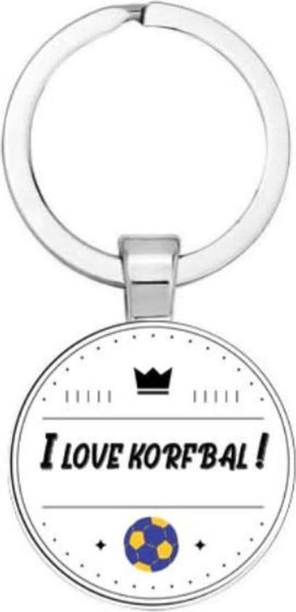 Akyol - korfbal Sleutelhanger - Korfbal - de echte korfbal liefhebber - moederdag - 2,5 x 2,5 CM