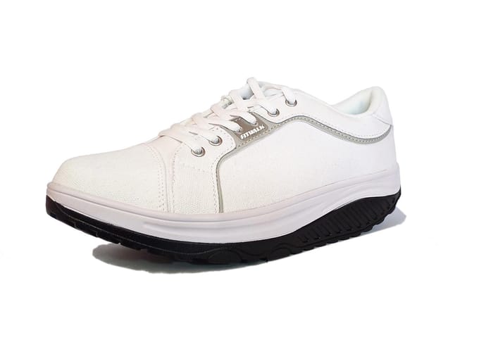 Baskets à semelle compensée Fit Walk Blanc 41 white