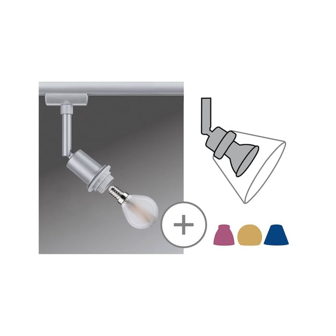 Paulmann Deco Spot Decoratieve lamp URail E14 Chroom (mat)