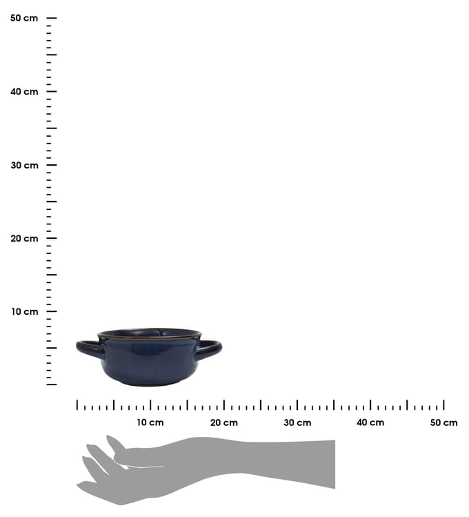HowHomely DEEP BLUE - Keramische Soep Kom - 13,7 cm - Elegant - Hittebestendig