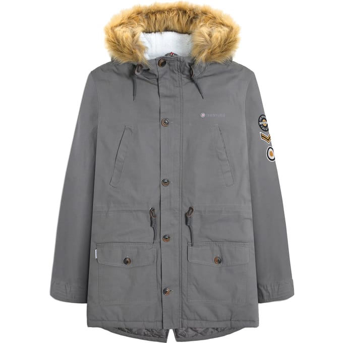 Lambretta Heren Sherpa gevoerde Parka (Graniet)
