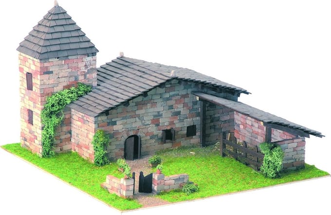 Huismodel Bouwdoos Schaal 1:60 (1445 Delen) Rustieke Woning