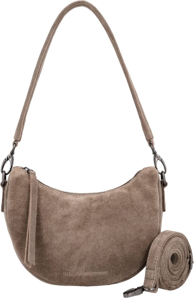 Hide & Stitches Brazos Schoudertas - Crossbody - Tas - Leer - Leren Dames Tas - Taupe