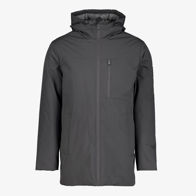 JJ REBEL heren parka winterjas grijs - Maat S