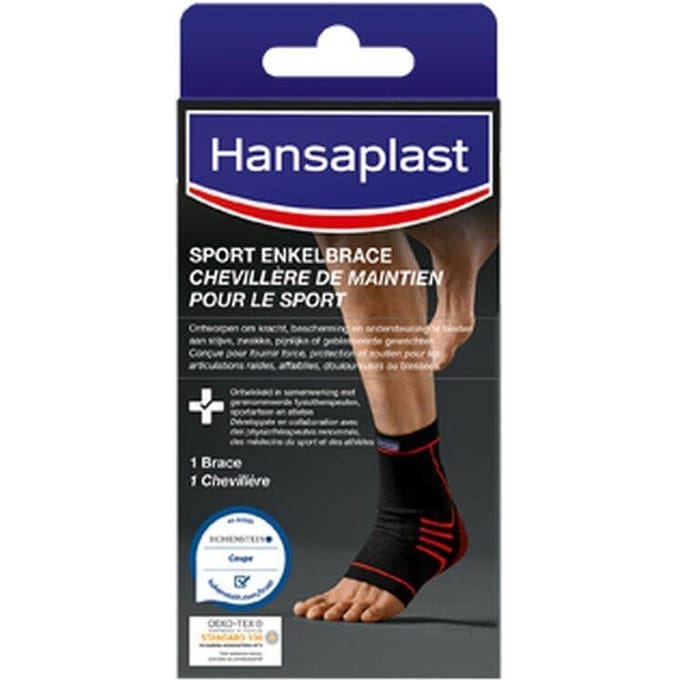 Hansaplast Performance Sport Enkel Brace - Enkelsteun - One Size - Zwart - 1 Stuk