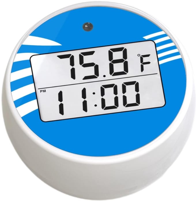 Temperatuurmeter - Waterthermometer Badthermometer - Temperatuur Meten - Digitaal Display - 473 x 37 x 33 cm - Blauw