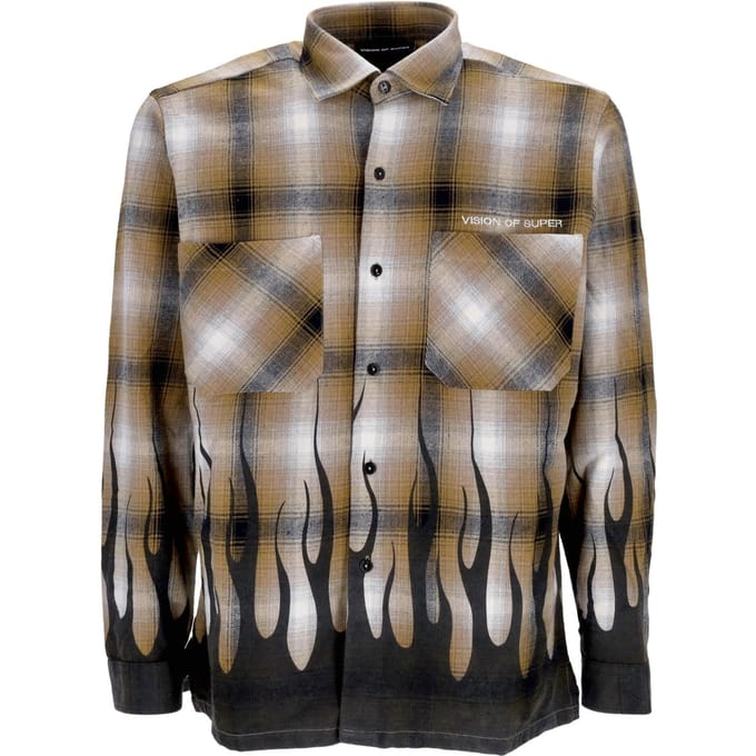Flames Shirt Plantation herenshirt met lange mouwen