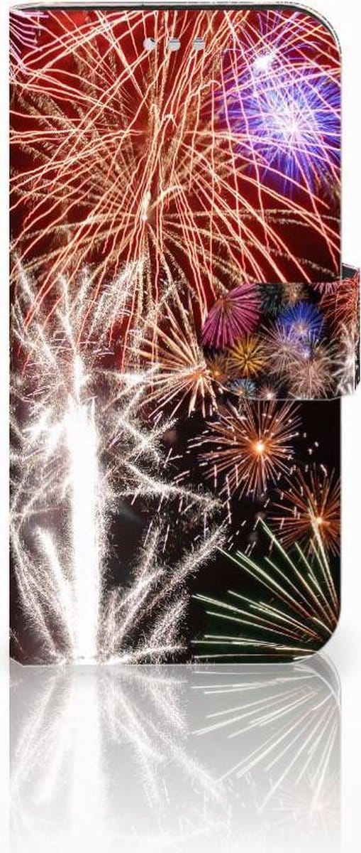 Samsung Galaxy S7 Wallet Case met Pasjes Vuurwerk