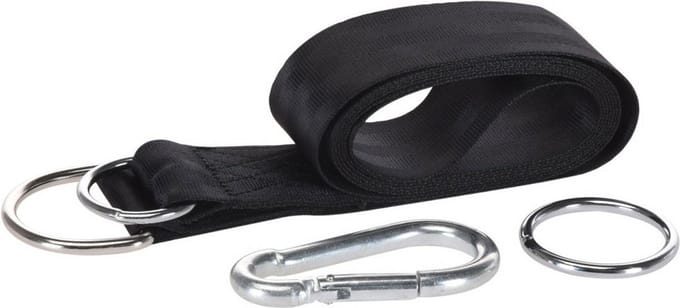 Pro Garden Ophangset voor hangmat - accessoires - 200 cm - zwart - excl. hangmat