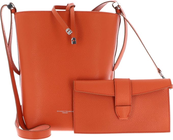 GIANNI CHIARINI Schoudertas Amelia Hobo Bag Corallo Oranje