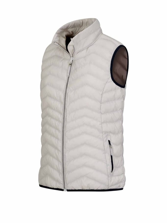 BJØRNSON Mette Bodywarmer Dames - Winddicht - Padded - Maat 36 - Off-White