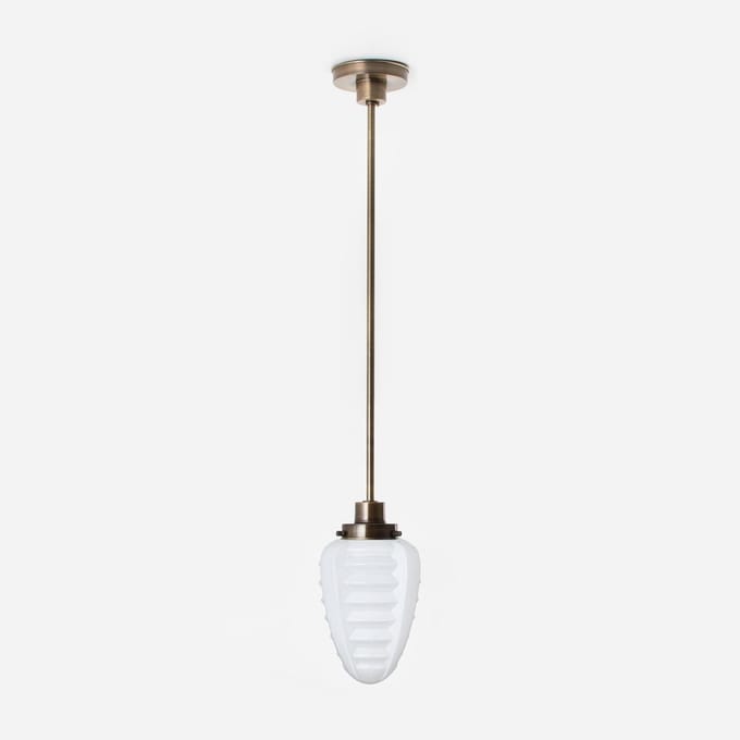 Hanglamp Parole 20's Brons - Art Deco Trade