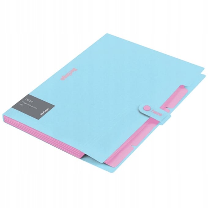 Berlingo Haze A4 Documentenmap Organizer Blauw - 5 Vakken
