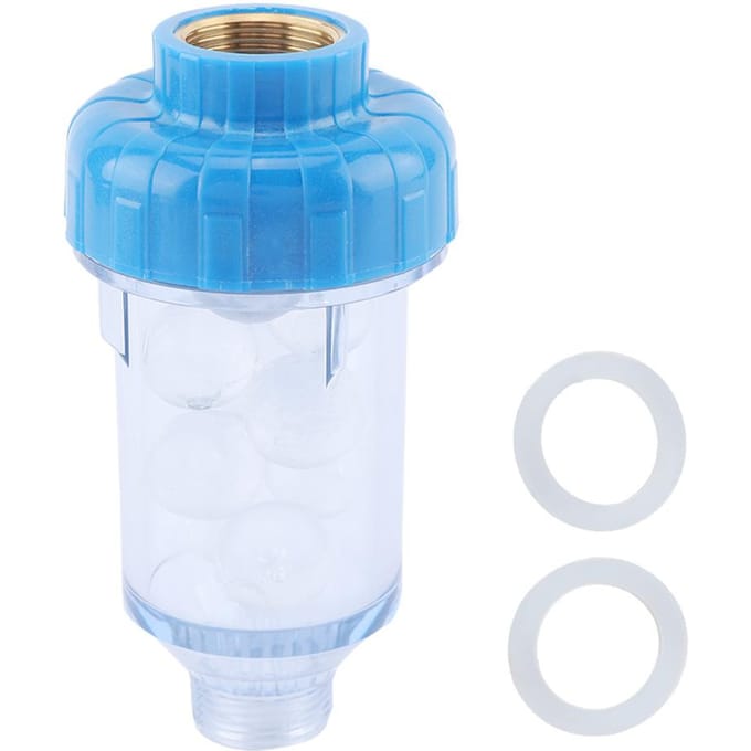 Filter Terugspoel Waterzuiveraar Silicon Fosfor Kristal Kraanaccessoires (3/4 ) blue