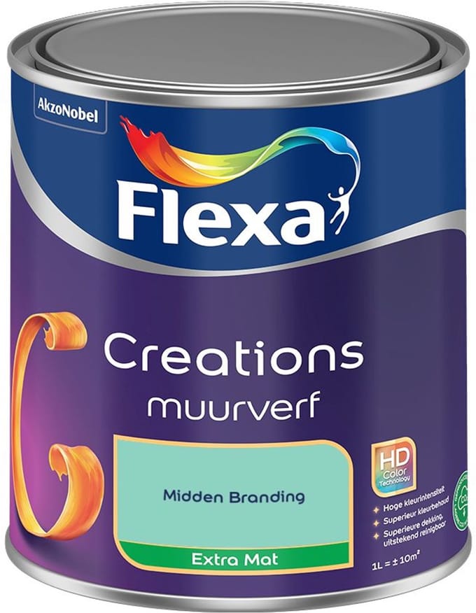 Flexa - Creations Muurverf Extra Mat - Midden Branding - Mengverf - 1 L