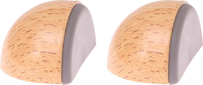 Protect-it Deurstopper/deurbuffer Moon - 2x - D45mm - beuken look