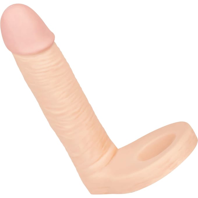 Lovetoy Voorbinddildo voor dubbele penetratie Ultrasoft Double - 15 cm