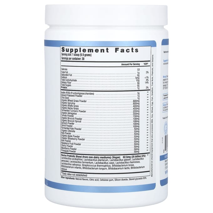 Revive, Daily Greens, Fresh Berry, 10,47 oz (297 gram)