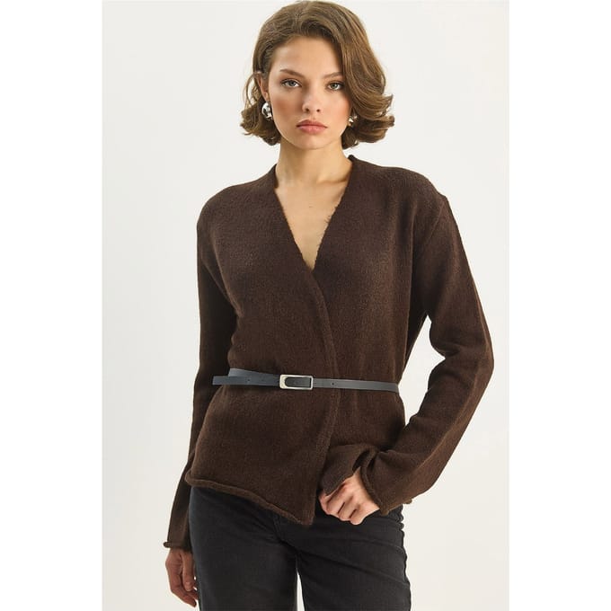Gordel Gedetailleerde Cardigan