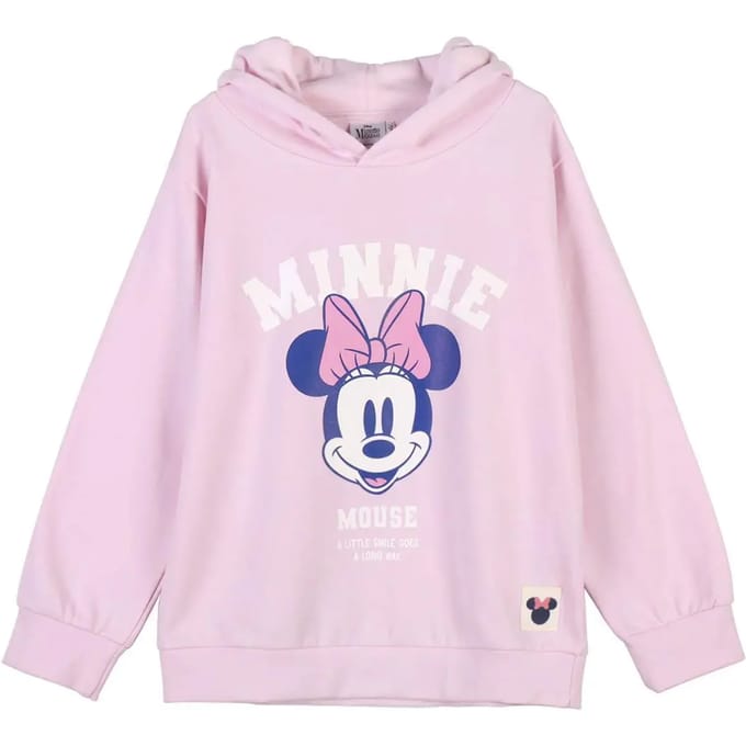 Geborstelde katoenen meisjescapuchon Cerda Minnie