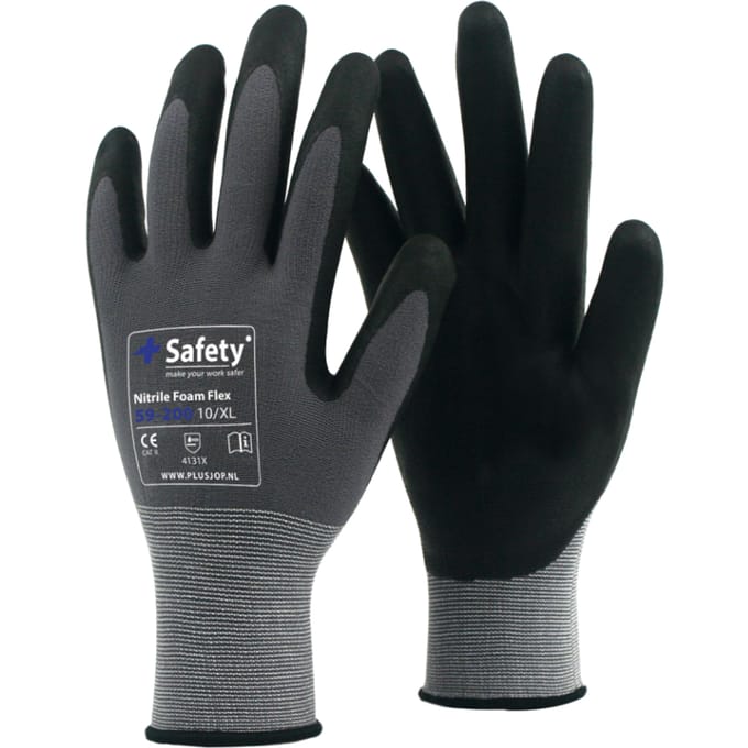 +Safety 59-200 werkhandschoenen | Nitrile Foam Flex