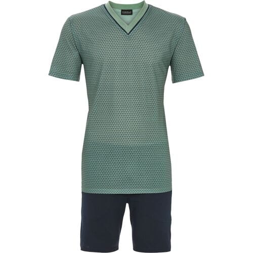 Ringella Groene katoenen heren shortama Groen man 52