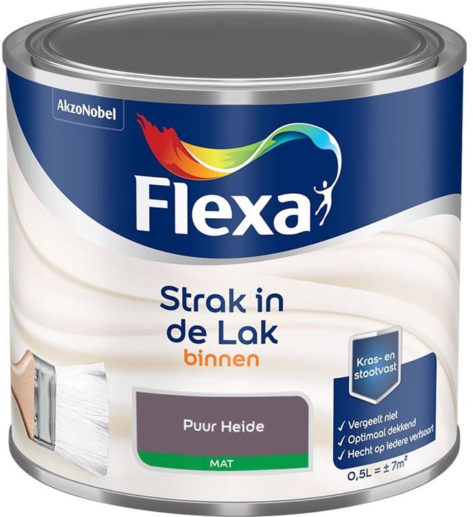 Flexa - Strak In De Lak Binnenlak Mat - Puur Heide - Mengverf - 500 Ml