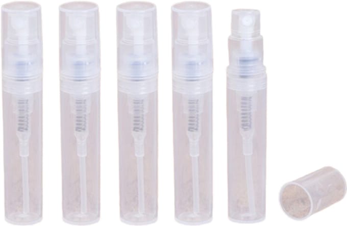 Klein parfumflesje, 3 ml - 5 stuks