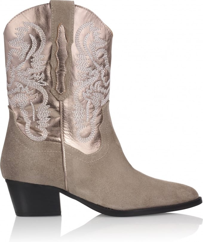 DWRS Brady Grijs Taupe Dames Boot - Maat 38