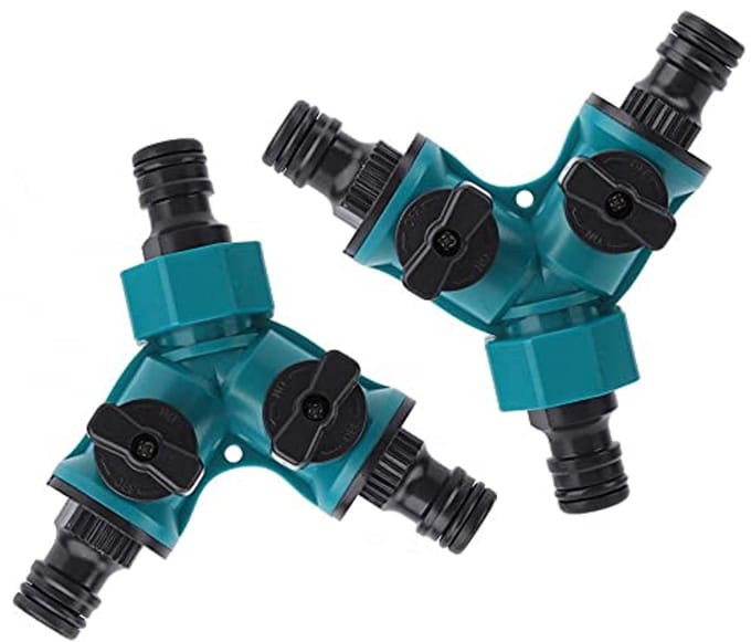 Y Type Tuin Slang Splitters - 2 Weg Water Omschakelaar Connector voor Tuin Irrigatie