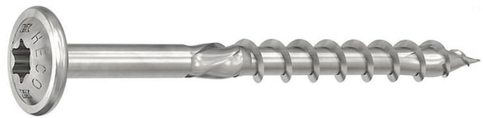 HECO-TOPIX-plus A2 Schroeven 6,0 x 100, tellerkop, Torx, DD, 100 st.