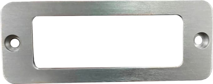 CombiCraft aluminium naamplaathouder 65x25x4mm - per 5 stuks