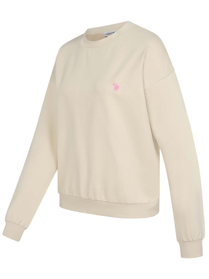 U.S. Polo Assn. dames sweatshirt van katoen met stretch