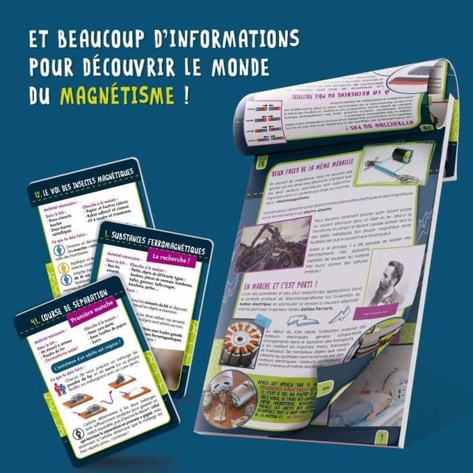 50 expériences de magnétisme - Kit Scientifique - I'M A GENIUS