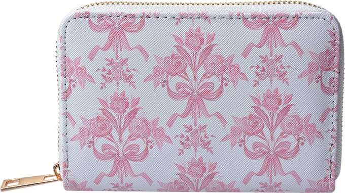 Juleeze Portemonnee 10x15 cm Wit Roze Polyester