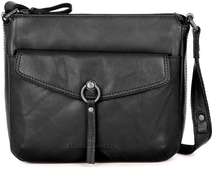 Leren Crossbody / Schoudertas - Jinthe - Zwart