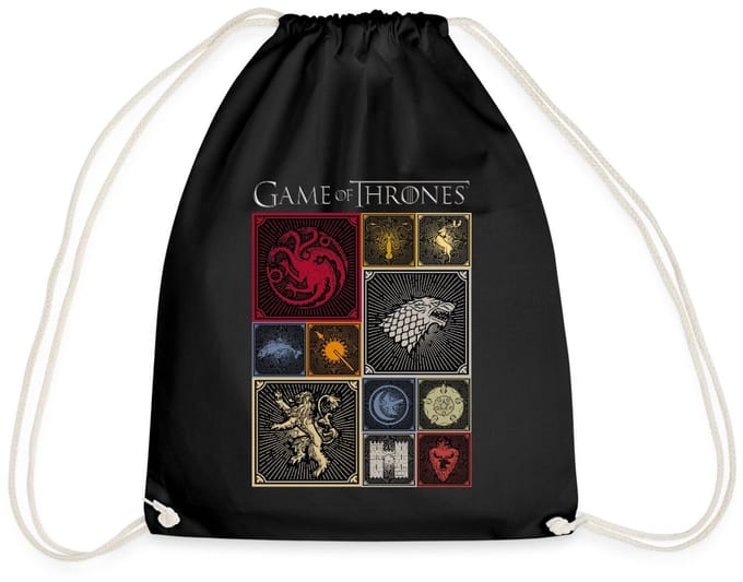Game Of Thrones Koninkrijken Wapen Tegels Gymtas