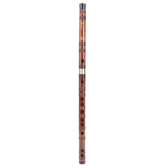 G-toets Bamboe Fluit Droog Bitter Traditioneel Orkestinstrument Set met Opbergdoos ZD02 brown