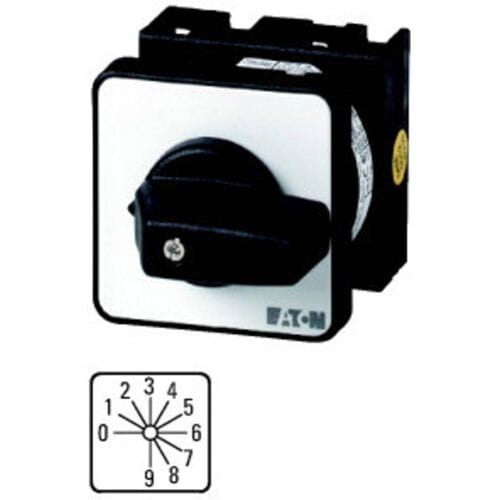 Eaton 029368 T0-4-15602/E Codeerschakelaar Inbouw Knevel Zwart 1 x 30 ° 1 stuk(s) Piece