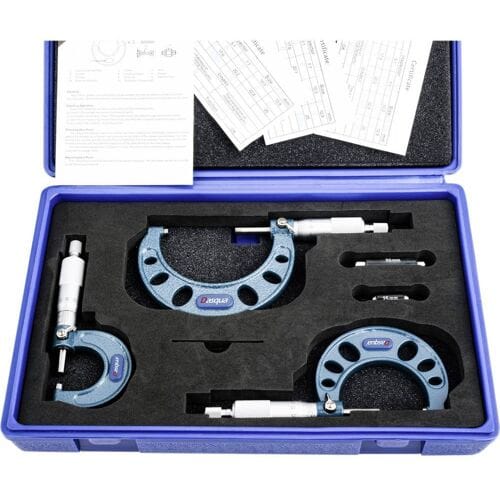 Dasqua 4111-8206 Schroefmaatset Met controlemaat 0 - 75 mm DIN 863