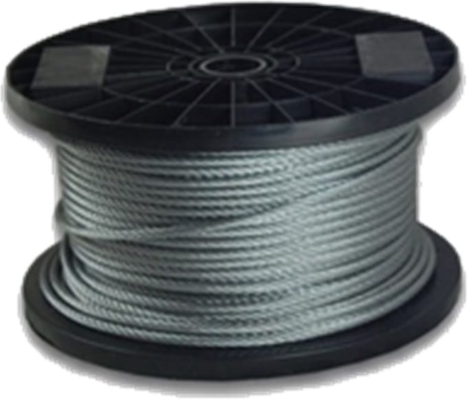 Chr. Muller Touw Staalkabel 2 mm 100 m haspel