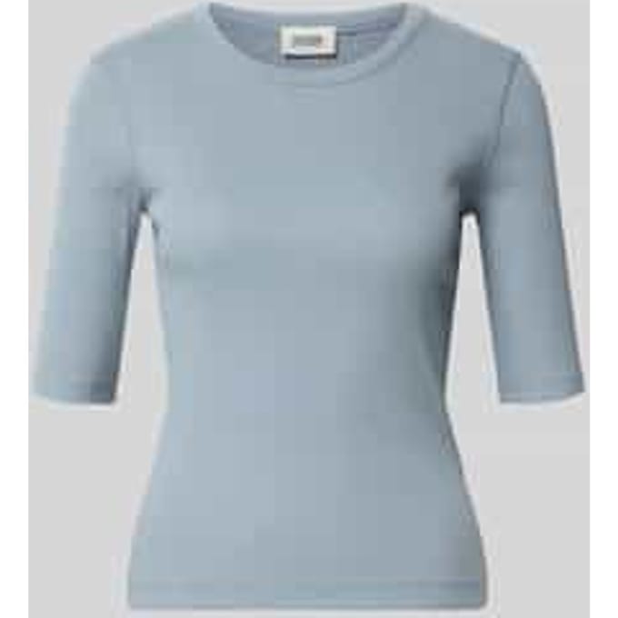 Regular fit shirt met lange mouwen met ronde hals model 'Selay'
