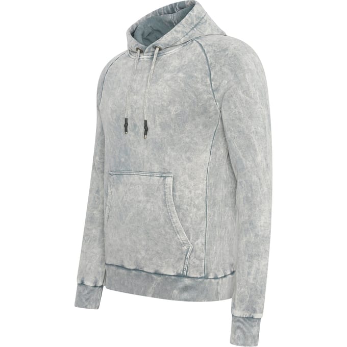 Gewassen hoodie met een used look