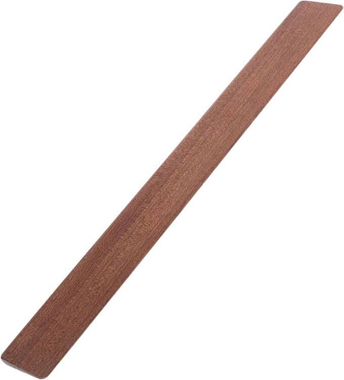 Drempelhelling Hout - Toegangsstrip - Robotstofzuiger Hulp - Antislip Ondersteuning - 50 x 5.3 cm - Bruin